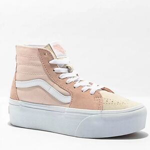 NWOT Vans Sk8-Hi Tapered Stackform Color block Platform Shoes